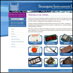 Screen shot of the Stonegate Instruments Ltd website.