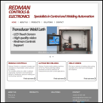 Screen shot of the Redman Controls & Electronics Ltd website.
