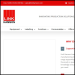 Screen shot of the Link Hamson Ltd website.