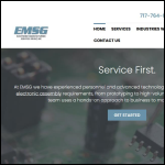 Screen shot of the Electronic Manufacturing Services website.