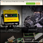 Screen shot of the Thermoteknix Systems Ltd website.