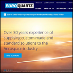 Screen shot of the Euroquartz Ltd website.