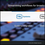 Screen shot of the Television Systems Ltd website.