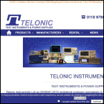 Screen shot of the Telonic Instruments Ltd website.
