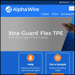 Screen shot of the Alpha Wire International website.