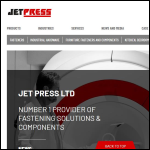 Screen shot of the JET PRESS Ltd website.