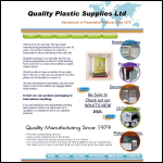 Screen shot of the Quality Plastic Supplies Ltd website.