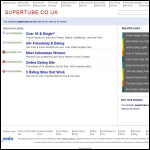 Screen shot of the Super Tube website.
