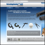 Screen shot of the Caparo Clamps website.
