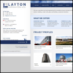 Screen shot of the Layton Engineering Ltd website.