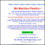 Screen shot of the The Plastics & Engineering Company website.