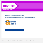 Screen shot of the Direct Instrument Hire website.