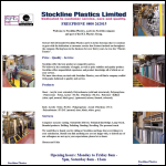 Screen shot of the Stockline Plastics Ltd website.