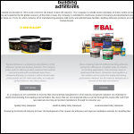 Screen shot of the Building Adhesives Ltd website.