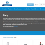 Screen shot of the Baty International website.