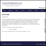 Screen shot of the Capwell Industries Ltd website.