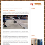 Screen shot of the Warlord Contract Carpets Ltd website.