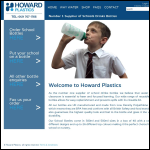 Screen shot of the Howard Plastics Ltd website.