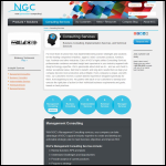 Screen shot of the NGC Consultancy website.