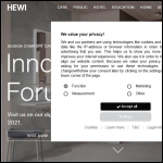 Screen shot of the Hewi (UK) Ltd website.