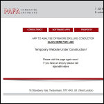 Screen shot of the PAFA Consulting Engineers website.