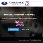 Screen shot of the Airedale Springs Ltd website.