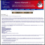 Screen shot of the Alanco-Alamatic Ltd website.