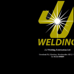 Screen shot of the JJ Welding Fabrications Ltd website.