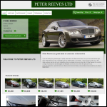 Screen shot of the Peter Reeves Ltd website.