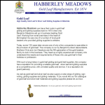 Screen shot of the W. Habberley Meadows Ltd website.