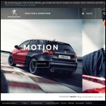 Screen shot of the Peugeot Talbot Motor Co plc website.