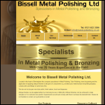 Screen shot of the Bissell Metal Polishing Ltd website.
