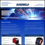 Screen shot of the Sureweld (UK) Ltd website.