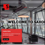 Screen shot of the Saxon Blinds Ltd website.