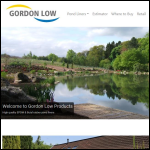 Screen shot of the Gordon Low Products Ltd website.