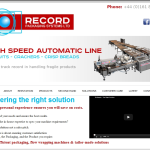 Screen shot of the Record Packaging Systems Ltd website.