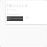 Screen shot of the A T Roberts Ltd website.