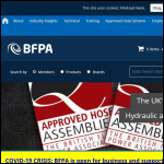 Screen shot of the British Fluid Power Association website.