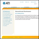 Screen shot of the ATI Stellram Ltd website.