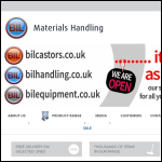 Screen shot of the BIL Materials Handling website.