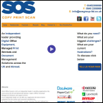 Screen shot of the SOS Ltd website.