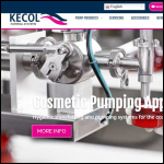 Screen shot of the Kecol Pumping Systems Ltd website.