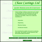 Screen shot of the Chase Castings Ltd website.