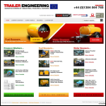 Screen shot of the Trailer Engineering Ltd website.