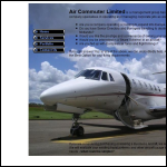 Screen shot of the Air Commuter website.