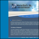 Screen shot of the Metalsoft (UK) Ltd website.