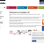 Screen shot of the Kuretake UK Ltd website.