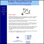 Screen shot of the Techfore Turned Parts Ltd website.