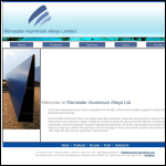 Screen shot of the Worcester Aluminium Alloys Ltd website.