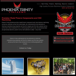 Screen shot of the Phoenix Precision Machined Components website.